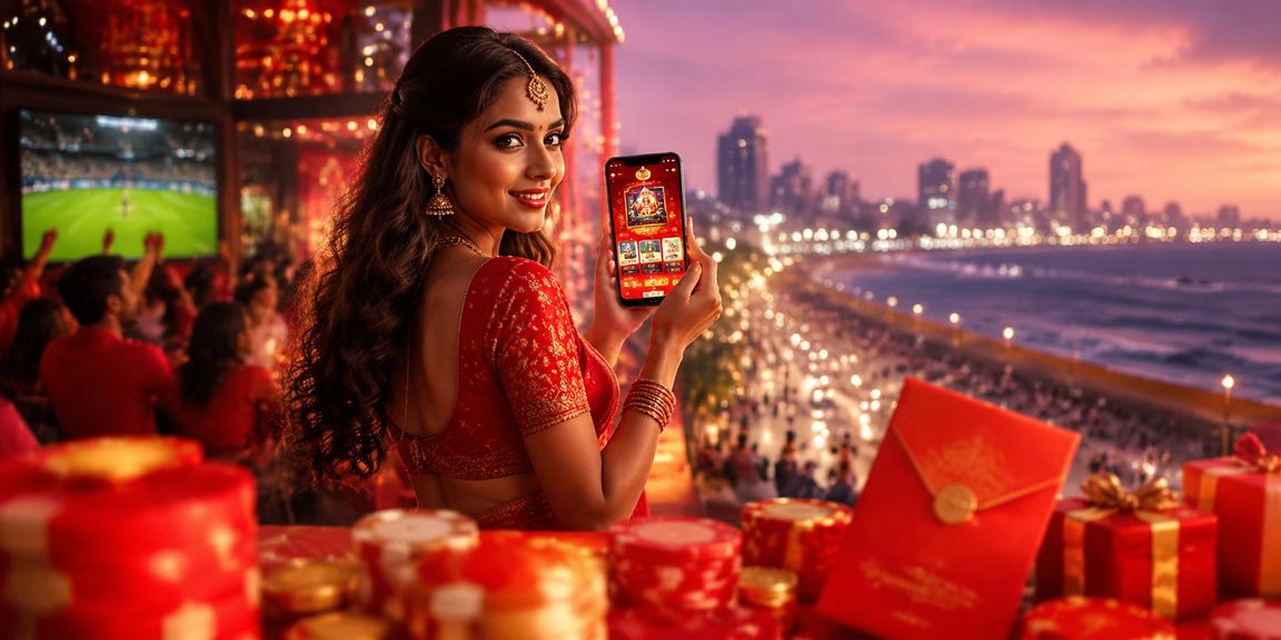 Live casino interface with IPL cricket betting theme on Chennai Marina Beach